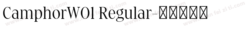 CamphorW01 Regular字体转换